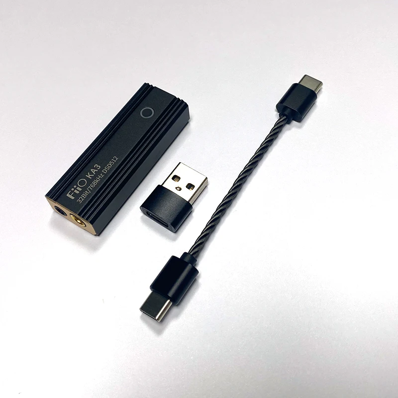 JadeAudio-USB DAC AMP Adapter, KA3, Chip ES9038Q2M, 3,5 milímetros, 4,4 milímetros de saída, PCM, 32bit, 768kHz, DSD512 para Android, Novo