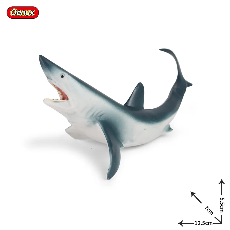 Oenux Ocean Marine Crab Ray Starfish Jellyfish Model Simulation Whale Shark Sea Life Animals PVC Action Figures Collection Toy