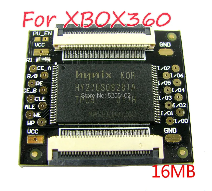 1pc Replacement 16MB and 512MB DUAL NAND PCB 16 Mbyte PCB for xbox360 xbox 360