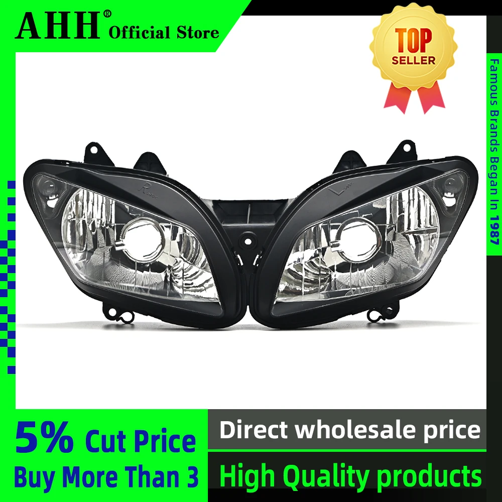 AHH Motorcycle Headlight Headlamp Head Light lamp For YAMAHA YZF 1000 R1 2002 2003 YZF-R1 02-03 Head Lamp Headlight assembly