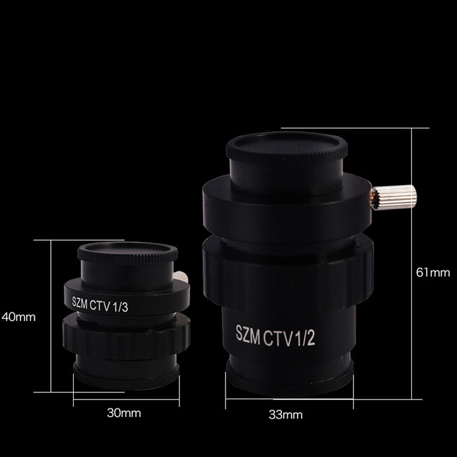 0.5X 0.35X 1X C-mount Lens SZMC TV1/2 TV1/3 CTV Adapter For Trinocular Stereo Microscope Replacement Accessories