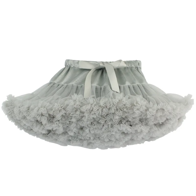 DE PEACH New Summer Baby Girls Tutu Skirt Fluffy Kids Pettiskirt Children Ballet Skirts Princess Lace Tulle Party Dance Clothes