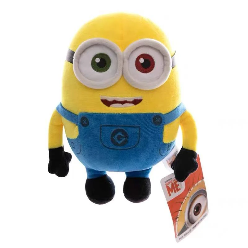 12CM Ty Beanie Bob Yellow Body Super Big Eyes Minion Fun Cute Kids Toys Plushies Stuffed Cotton Birthday Christmas Gifts