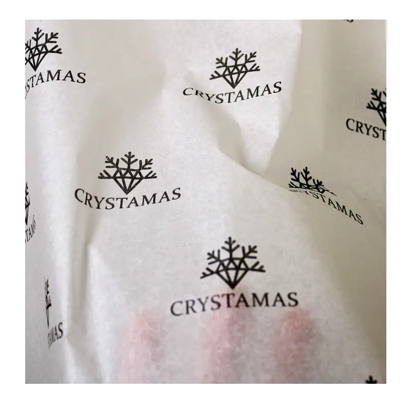 Moisture Proof Wrapping Paper, Custom Printed Logo, Gift