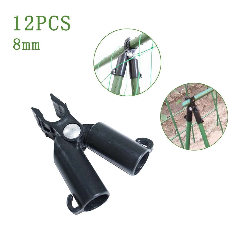 

Plant Support Awning Pillar Accessory, A-type Clip, Quick Set Up, Climbing Vine, Shelf Connector, Sprawling Rod Clamp, 12Pcs