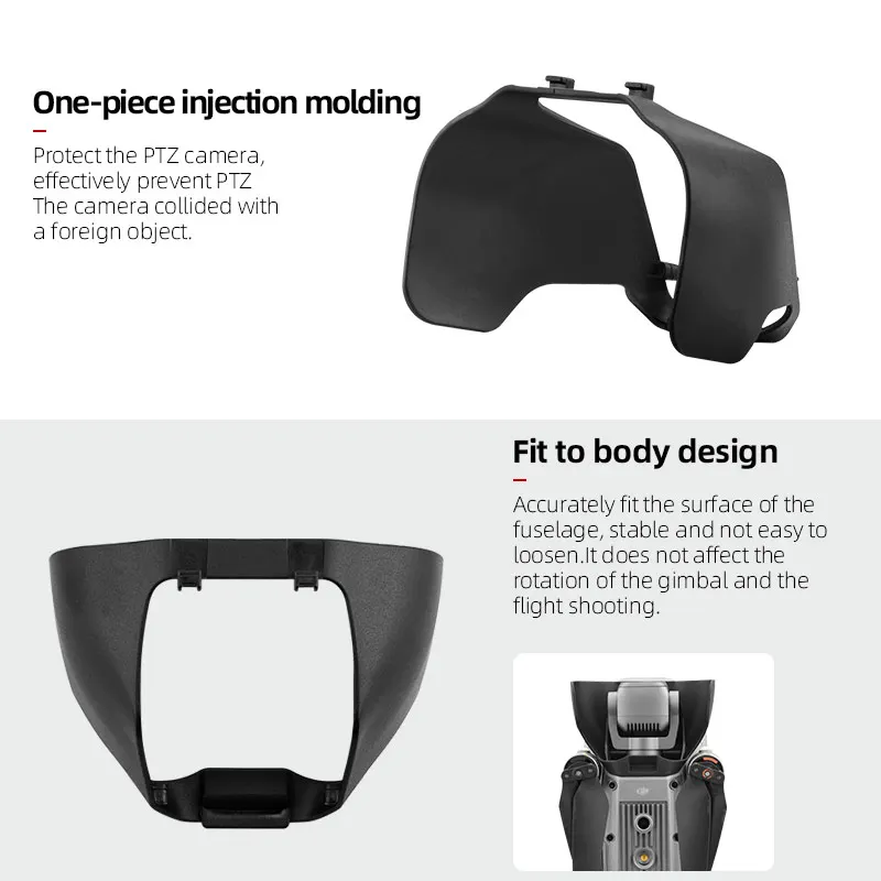 Lens Sun Hood for DJI Air 2S Gimbal Lens Protection Guard Cap Sunshade Anti-glare Cover for DJI Mavic Air 2 Drone Accessory