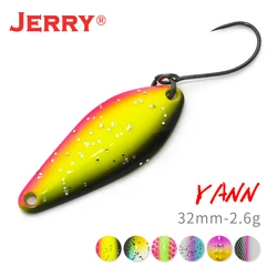 Jerry YANN Ultralight Wobbler Fishing Spoon Lures Trolling Aera Trout Hard Spinning Bait 2.6g Artificial Tackle For Bass