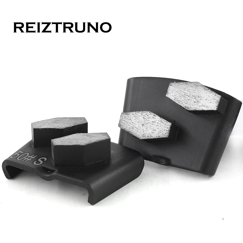 REIZTRUNO 2 rhombus diamond Floor Grinding Shoes for concrete,Floor Grinding Tools,metal bond Floor Polishing Block