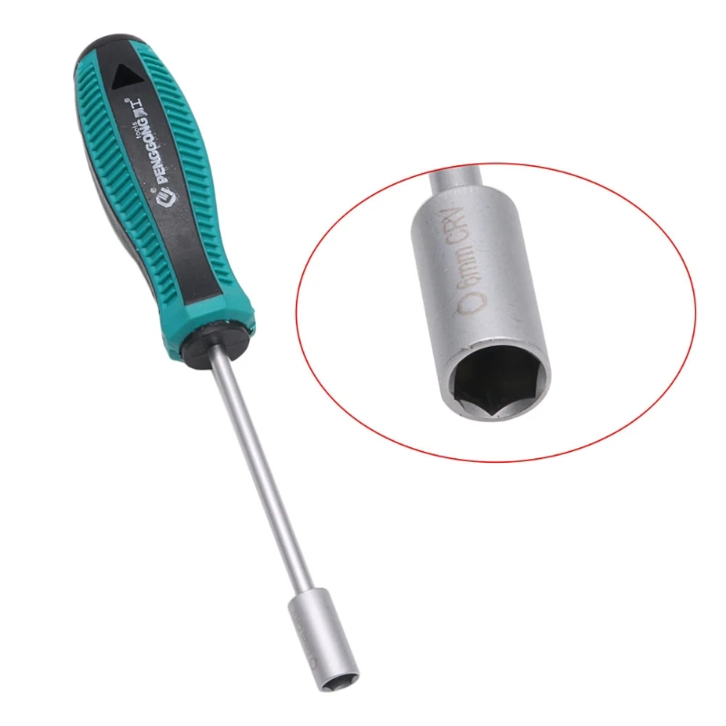 3/3.5/4/4.5/ 5/5.5/6/7/8/9/10/1/12/13/14mm Metal Socket Driver Hex Nut Key Wrench Screwdriver Nutdriver Hand Tool