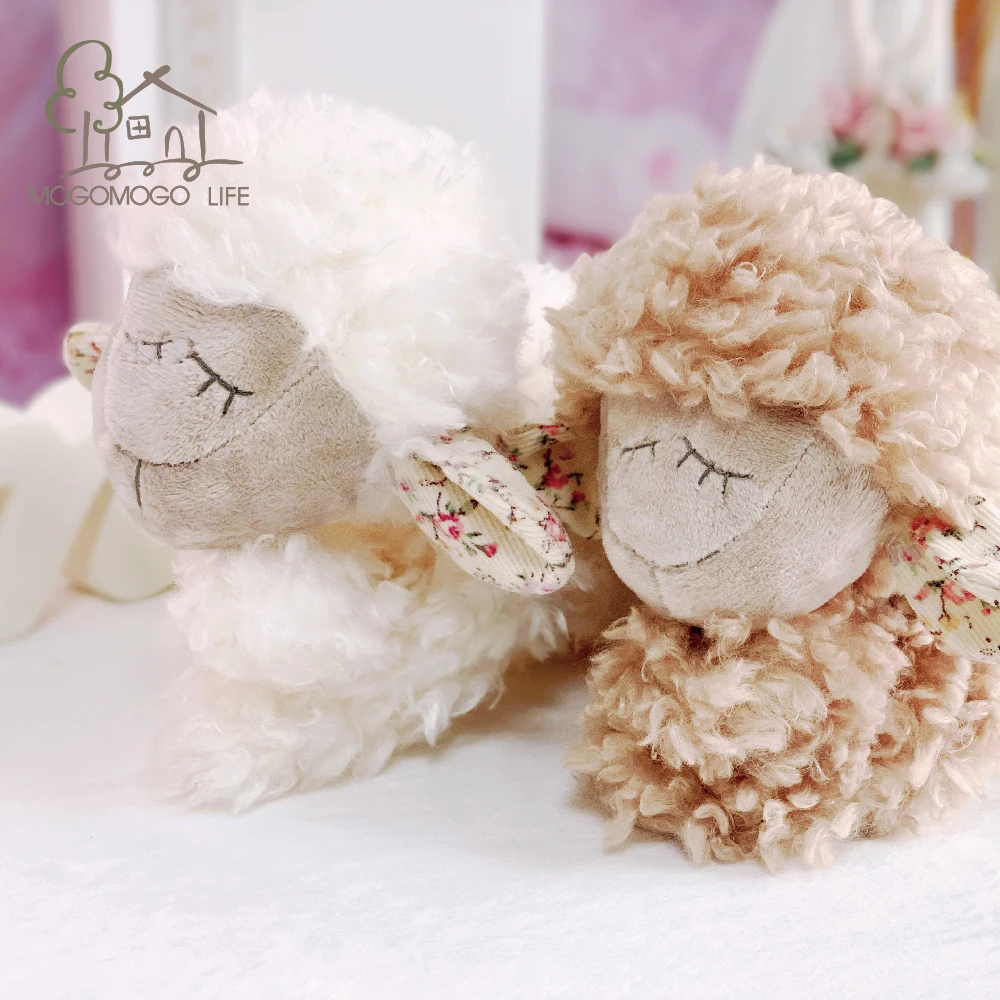 

Luxury 20cm Sleep Lamb Baby Stuffed Toys Cozy Sofa Animal Cushion Kids Nursey Doll Cute Handmade Sheep Plush Toys