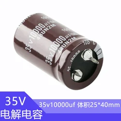 35V10000uf Volume 22x40mm Aluminum Electrolytic Capacitor 10000uf35v 35v10000mf 10000mf35v 35v10000MFD 10000MFD35Volt