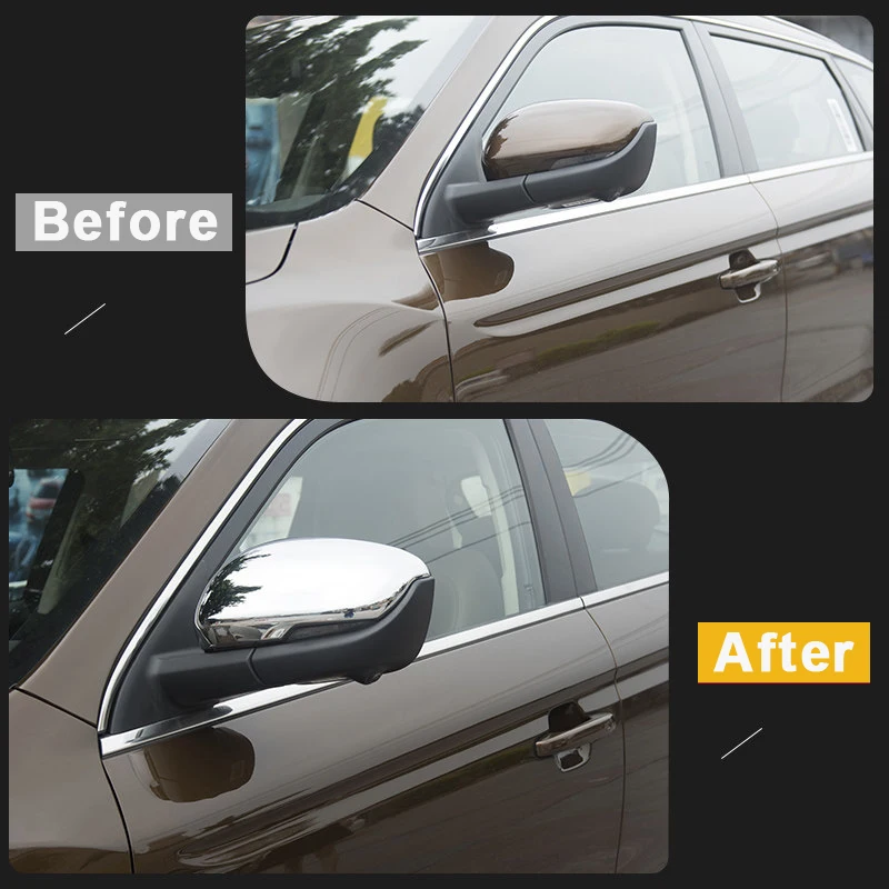Car Rearview Mirror Cover Side Wing Cap Shell Case Trims For Geely Atlas Boyue Emgrand NL-3 Proton 2017 2018 2019 Accessories