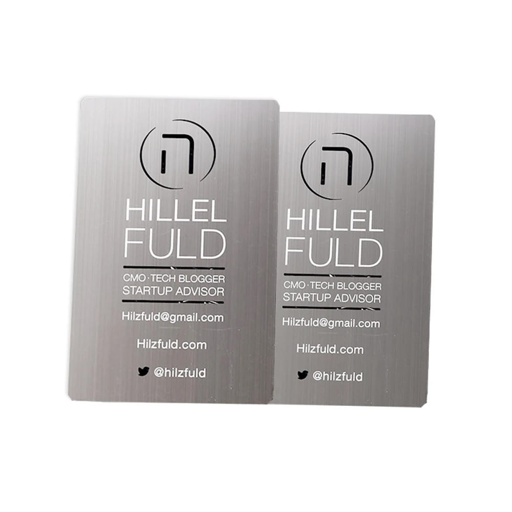 Customizing Business Cards Stainless Steel Card