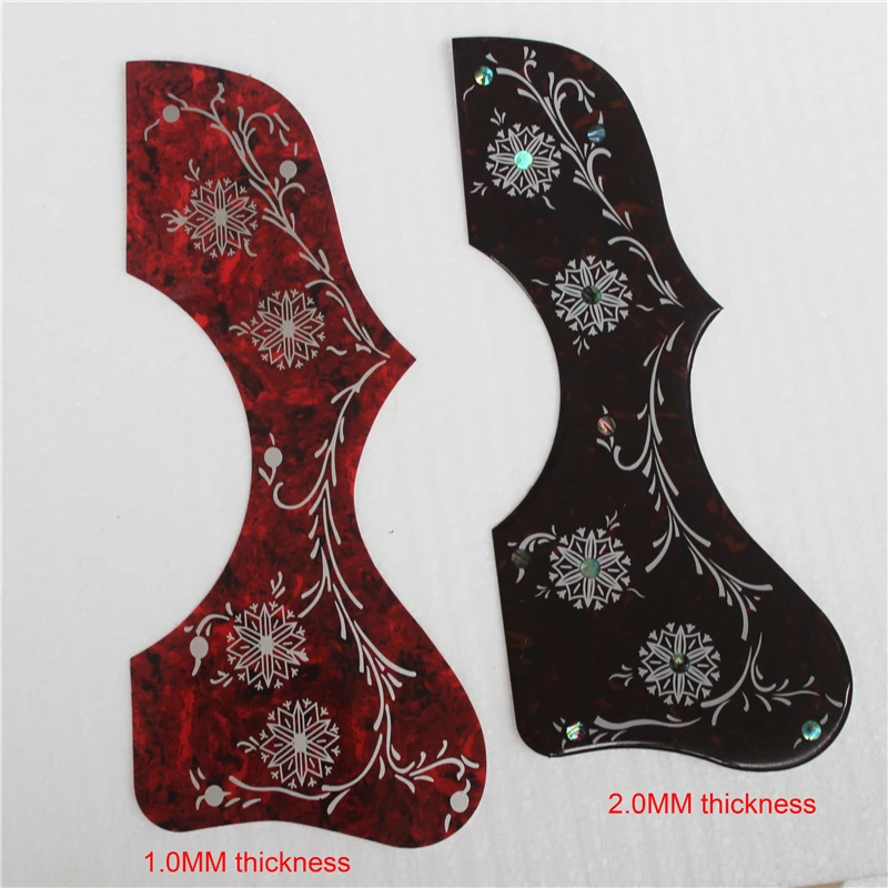 small size 38 inch J200 parlor guitar pickguard, pickguards for J200 guitar,1.2mm thickness celluloid inlays Pick-guard,