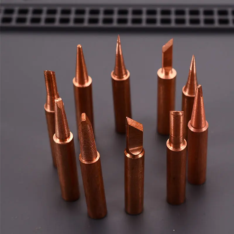 Soldering Iron Tip for Hakko 936 Soldering Station, Nonmagnetic, Pure Copper, 900M-T, 936, 907 Sleeve Case