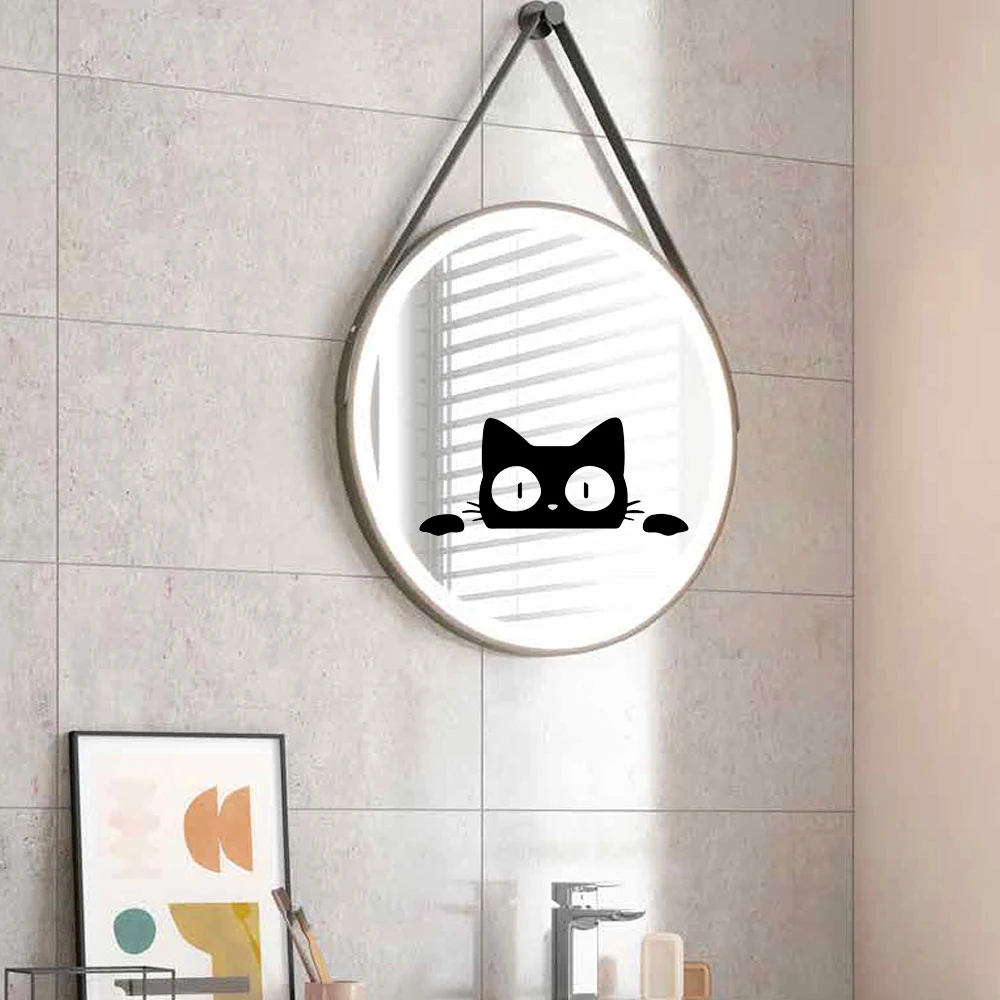 

3D Cat Wall Stickers Personalized Creative Waterproof Wall Decals Home Decoration Mirror Accessories