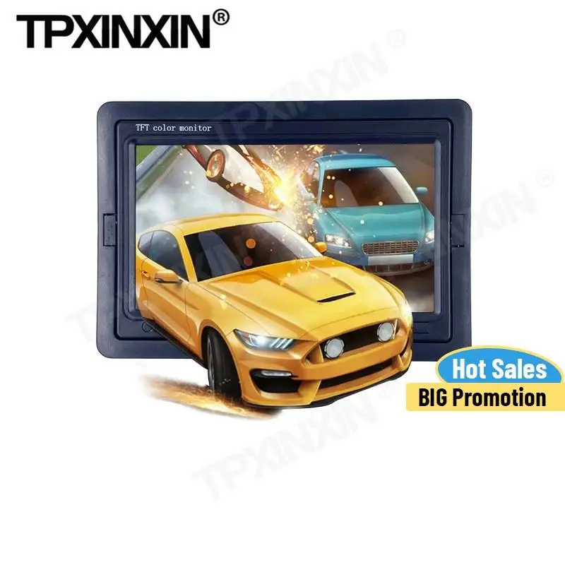 

7-inch Wide-angle LCD Screen Reversing Image IPS High-definition Car Monitor Wide Voltage 12-36V