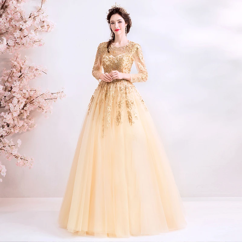 Maternity Luxury Formal Evening Dresses Long Sleeve Ever Pretty Beaded Tulle Robe Soiree Engagement Party Gowns Abendkleider