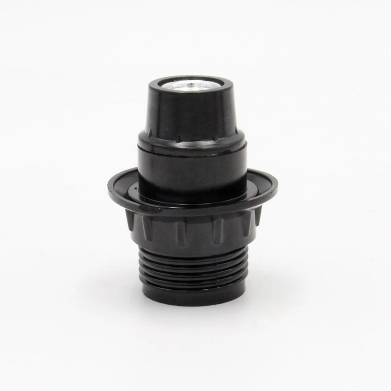 CE E14 Black Bakelite Phenolic Threaded Bulb Lamp Holder LED Incandescent Light Socket Fittings