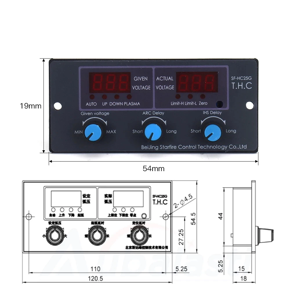Regolatore SF-HC25G di altezza di tensione dell'arco di THC del Plasma con JYKB-100 del sollevatore di THC per il regolatore di altezza della tagliatrice del Plasma