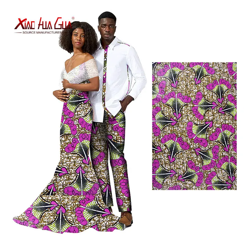 Ankara Fabric African Real Wax Print New Arrival High Quality Cotton Love Jacquard Colorful Print Tissu Nigeria Wedding Dress