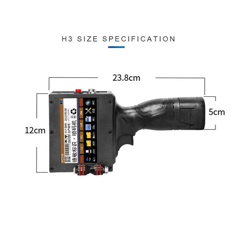 Imagem -05 - Smart Small Automatic Inkjet Printer Inkjet Printing Machine Data Packaging Número do Lote Multi-language Hand-held