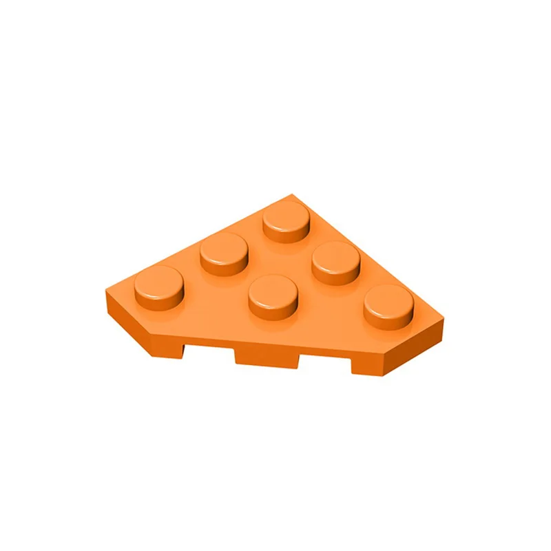 10pcs Compatible MOC Brick Parts 2450 Wedge Plate 3 x 3 Cut Corner Board Building Block Particle Assmble DIY Kid Brain Toy Gift