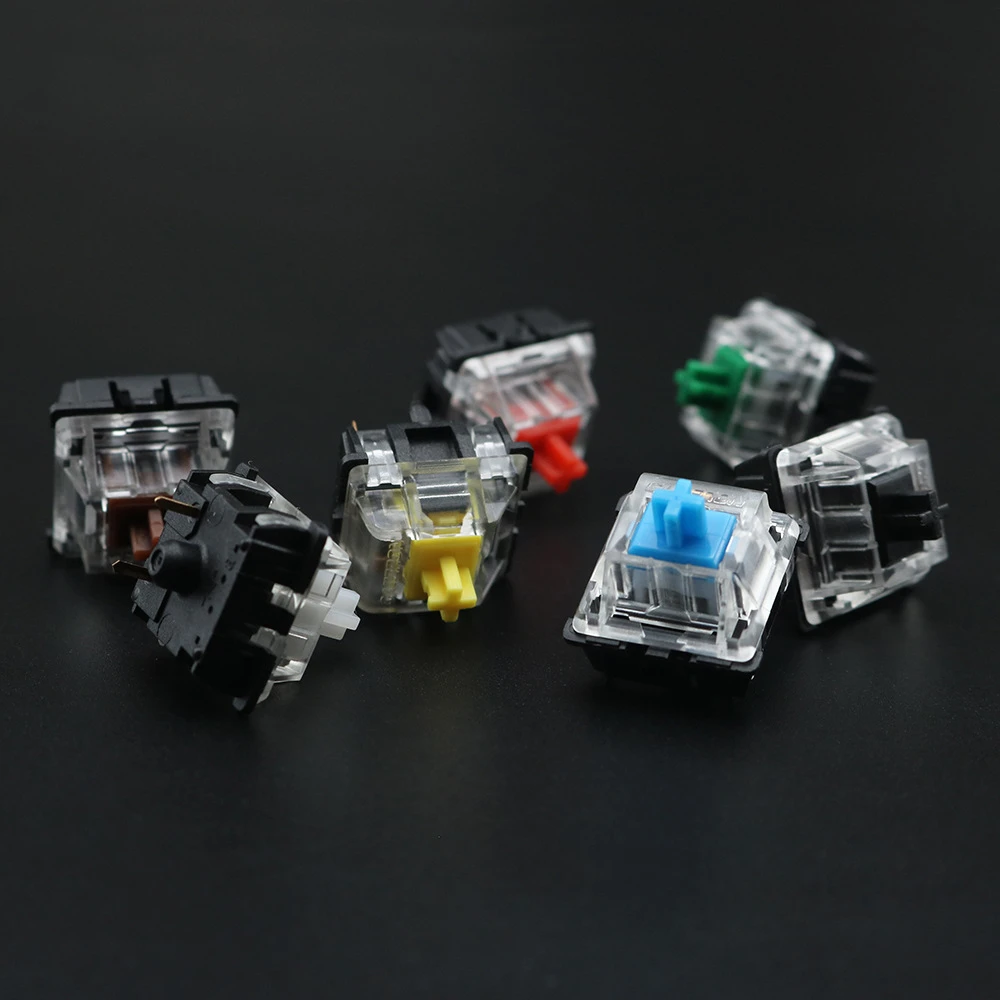 Mechanical Switches Black Red Brown Blue White Green Yellow 3 Pins 5 Pins Switch for Mechanical Keyboard fit GK61 GK64 GH60