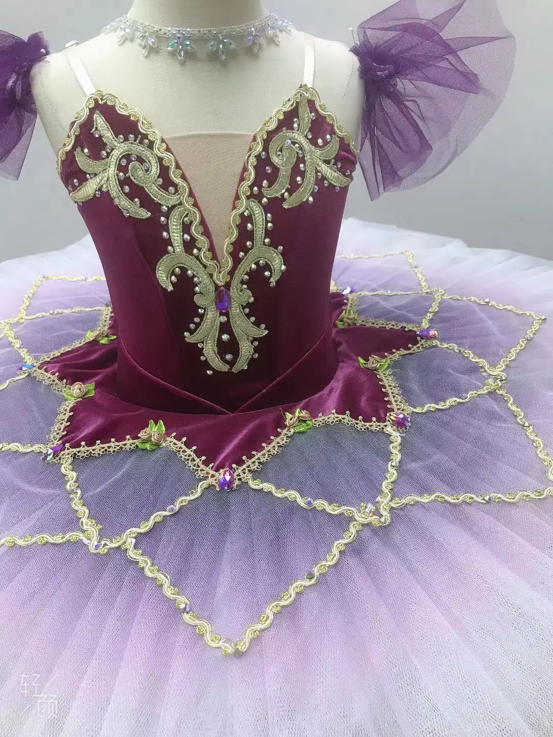 New Ballet  skirt Professional classical Pancake Tutu costumes  Flower fairy dance dress