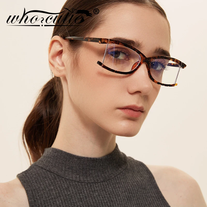 WHO CUTIE Anti Blue Light Blocking Glasses Frame Women Men 2020 Fashion Optical Clear Lens Computer Eyeglasses Fake Glasses S360