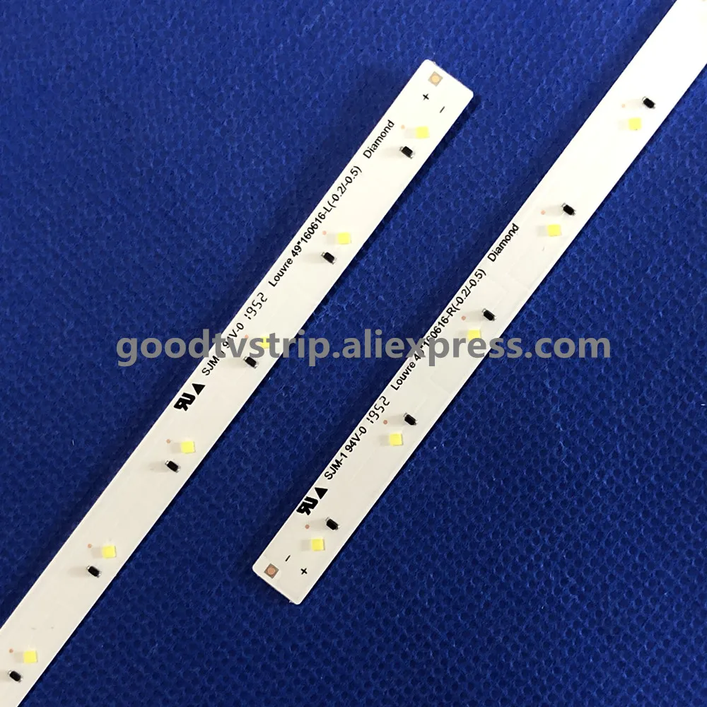 10PCS LED backlight strip for  Louvre 49 160628 R L Diamond BN96-4659A 4660A BN95-03721A UE49K5100