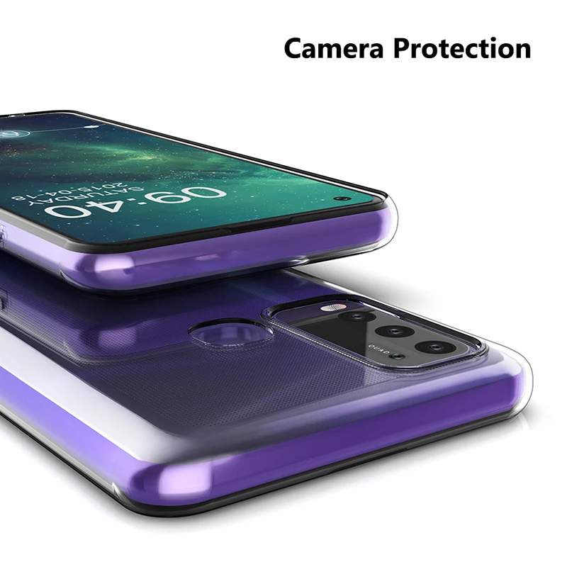 For vivo Y30 Y50 Y 50 30 Slim Crystal Clear Transparent Soft TPU Back Case Protection Skin Camera Protect Cover