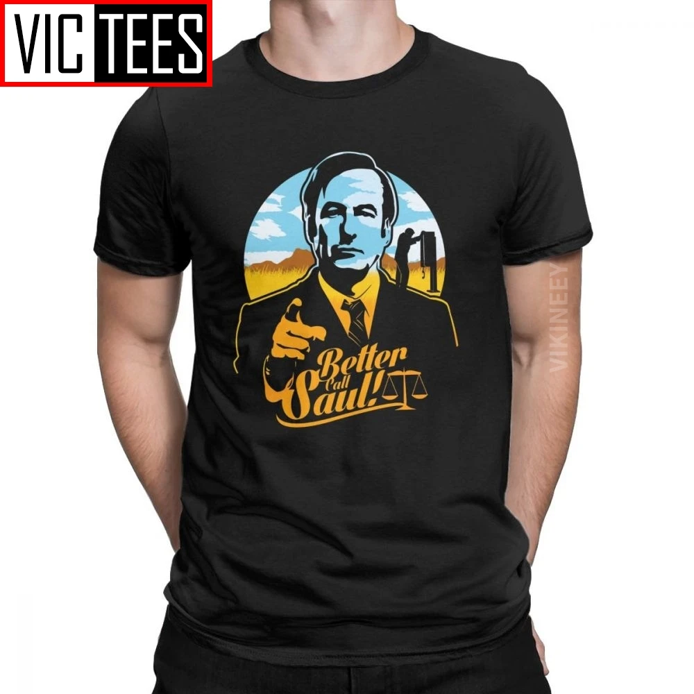 Men Better Call Saul T Shirt Goodman Drama Legal Tv Series Pure Cotton Clothes Crazy Wholesale Tshirt