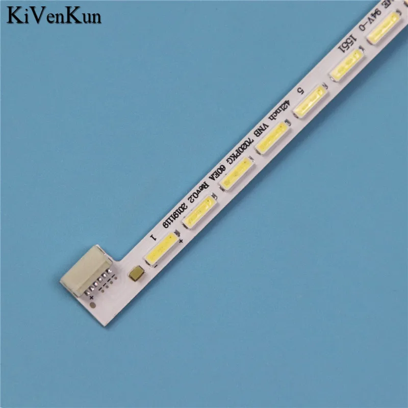 TVs Lamps LED Backlight Strips For TELEFUNKEN 42TF4025 TV Bars 42Inch VNB 7020PKG 60EA Rev0.2 131209 Rev0.1 Kit LED Bands Rulers