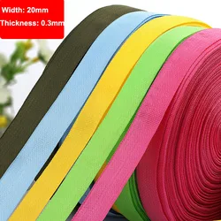 100 Yards/Roll 20mm 15 colori polipropilene nastro sottile nastro diagonale nastro per zaino borsa indumento accessori per cucire artigianato fai da te