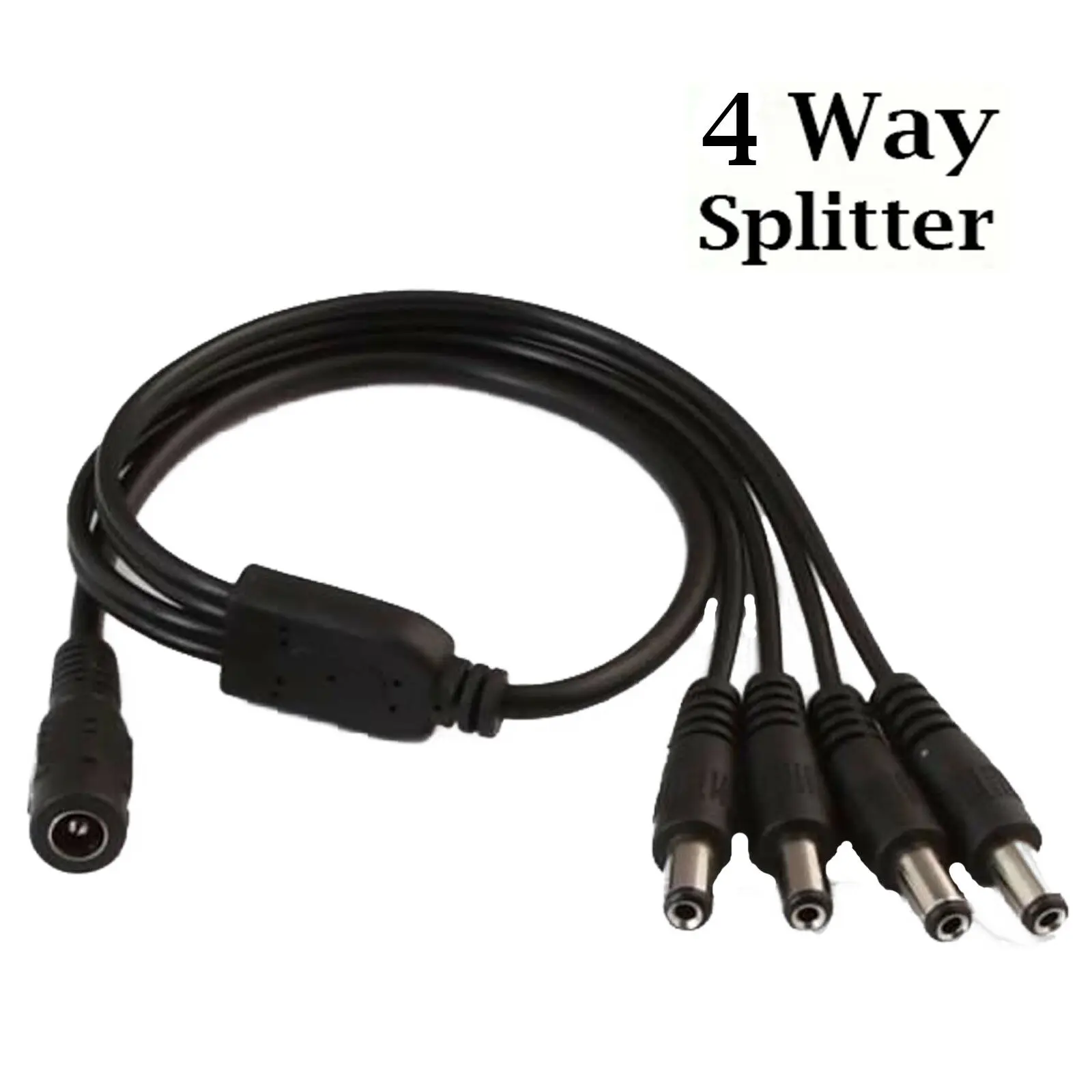 Imagem -03 - Way Cctv dc Power Splitter Cabo Adaptador para 12v 9v Psu Câmera de Segurança 2