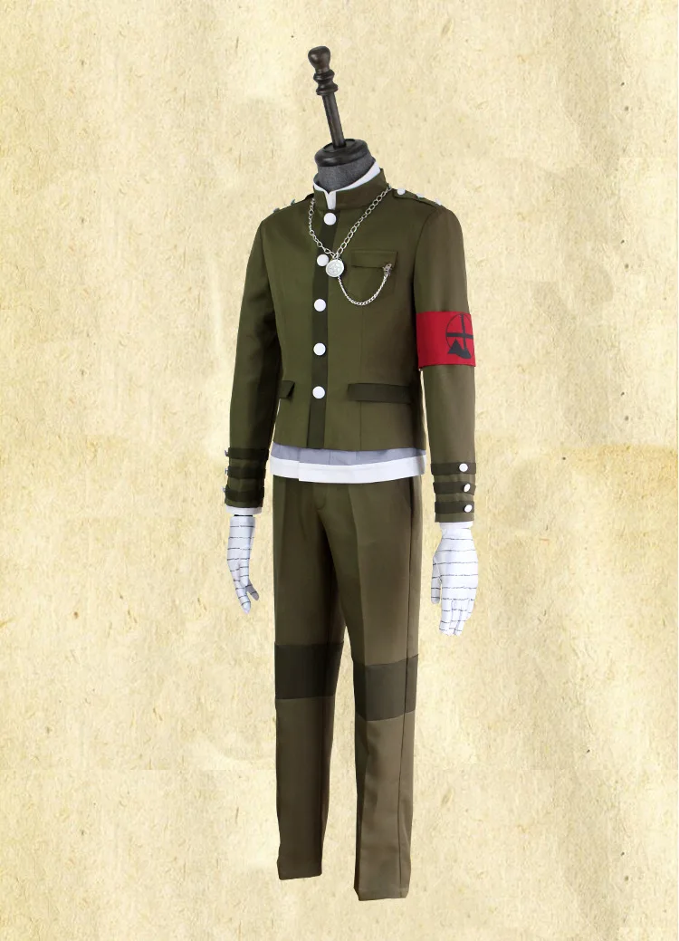 Game Danganronpa V3: Killing Harmony Korekiyo Shinguji Cosplay Costume Outfits School Uniform Korekiyo Shinguji Cosplay Wig Hair