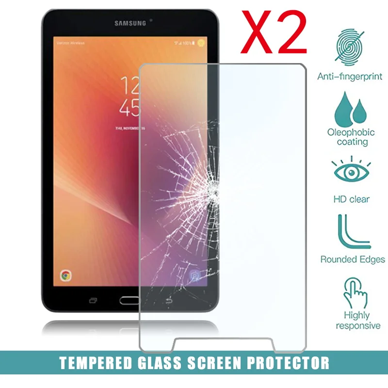 Protecteur d'écran pour tablette Samsung Galaxy Tab E 8.0 SM-T378, 2 pièces, couverture en verre trempé, Film HD Anti-empreinte digitale