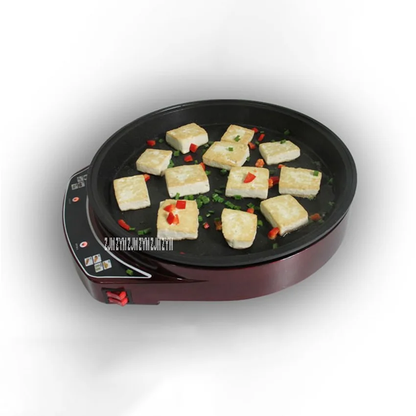 CBF-10 Single Side Non-Stick Electric Frying Pan Pancake Baking Machine Non Suspension Electric Grill Electric Pizza Baking Pan