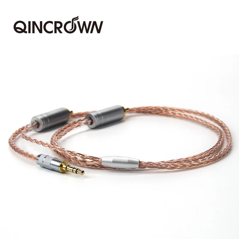 7N Single Crystal Copper 3.5mm to 2RCA Plug Audio Cable High Fidelity Speaker Signal Cable for PC Mobile Ampl