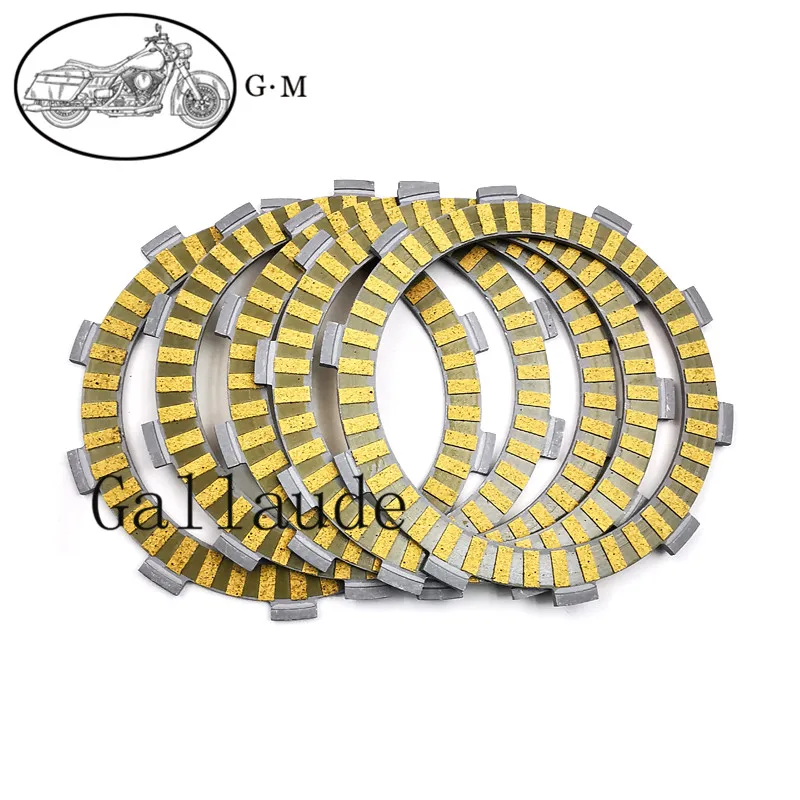 Motorcycle Clutch Plates Friction Disc For YAMAHA XT225 Serow 92-00 TW125 TW200 Trailway TTR225 TW225E TTR230