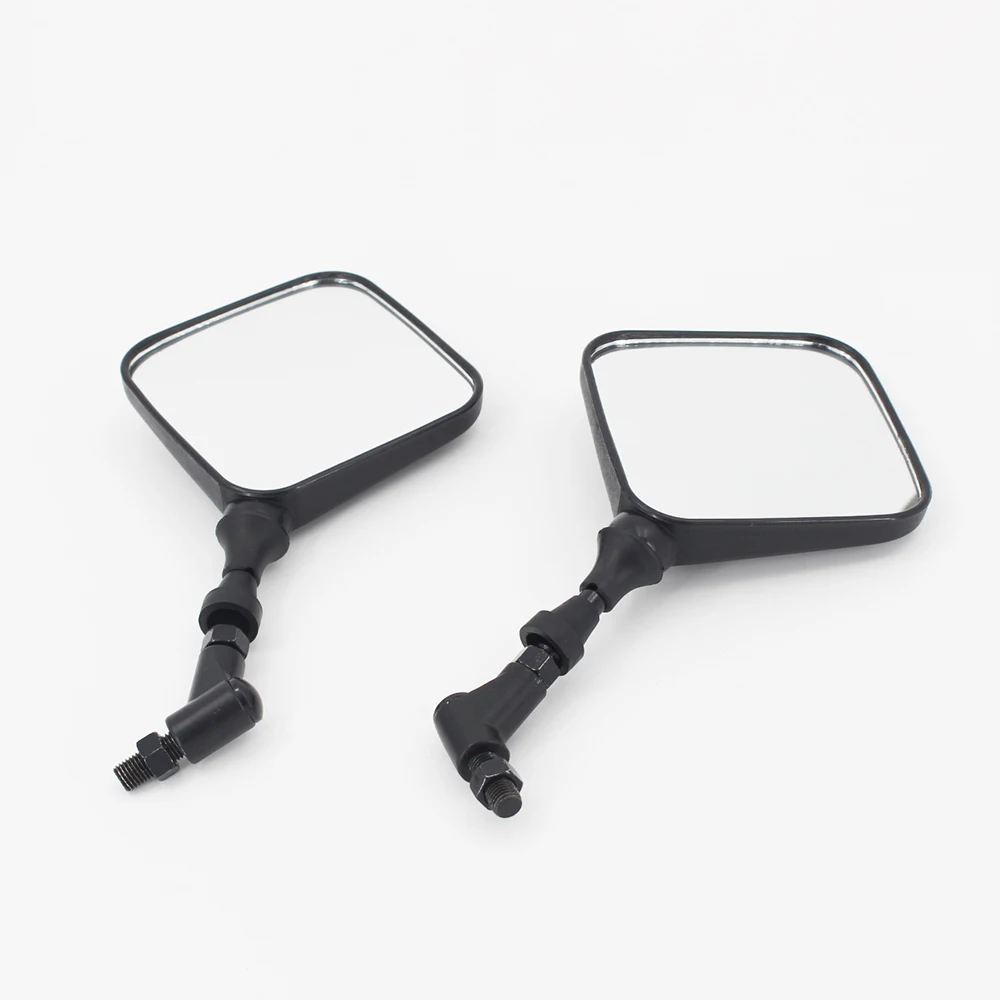 Motorcycle Scooter Motocross Mirrors M10 Square Rearview Side Mirrors Universal for Honda Yamaha Suzuki DRZ400 DR250 DR200