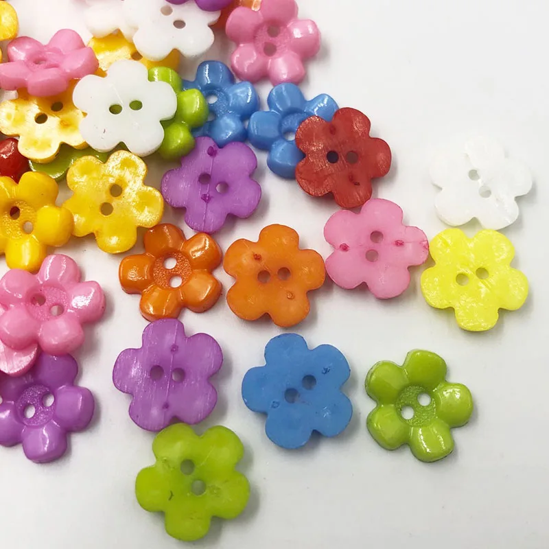 50/100pcs Mix New Plum 14mm 2holes Plastic Button/Sewing lots PT70