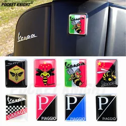 Voor Vespa Logo Decal Voorzijde Badge Overlay Italiaanse Vlag Mio Wesp 3D Decals Sticker Gts Gt Et Px