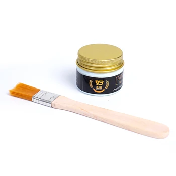 Pegamento dorado para hojas doradas, pegamento a base de agua para hojas de lámina metálica, papel para manualidades artísticas, decoración del hogar, 20ml con cepillo