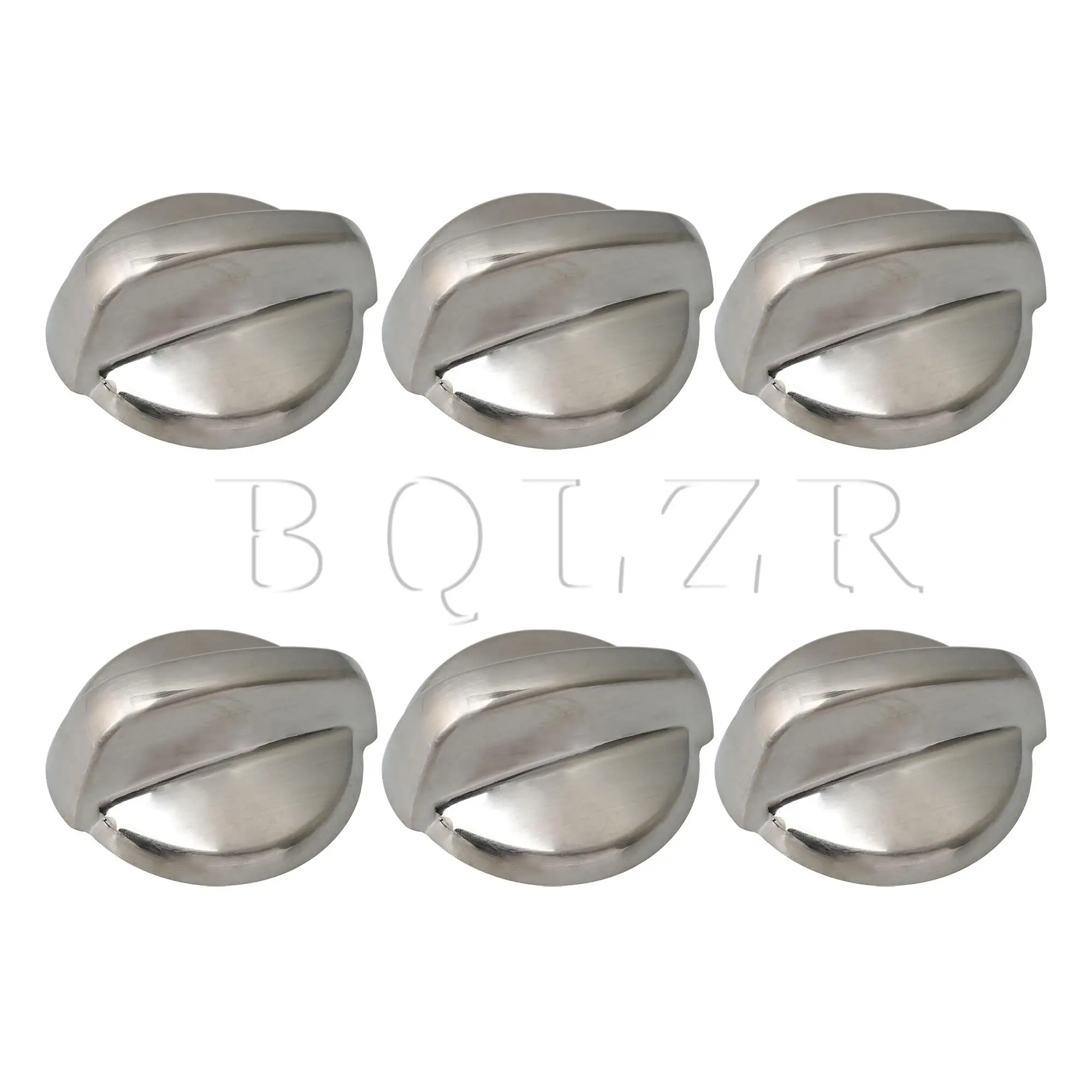 

BQLZR 6 Pcs WB03T10295 Silver Cooktop Burner Control Knob Replacement for GE