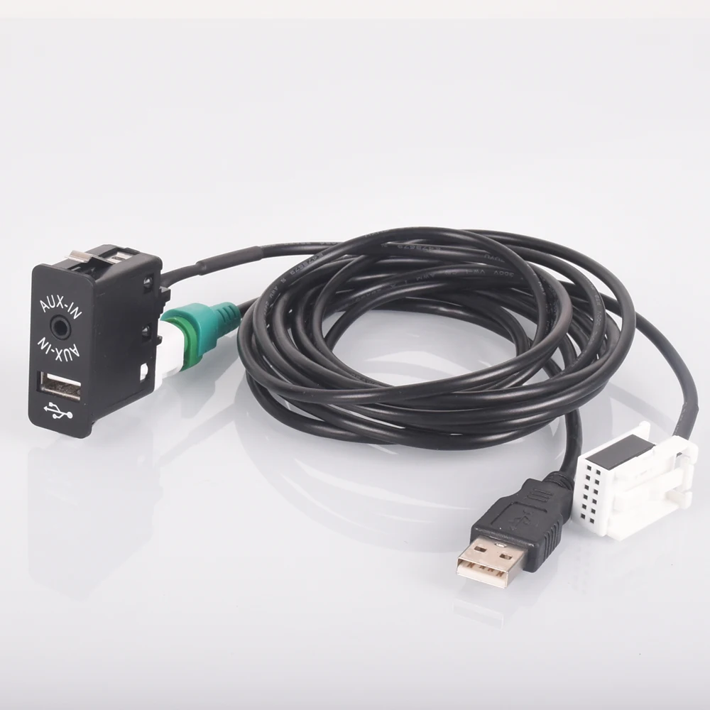 Samochodowy adapter gniazda USB AUX do BMW E60 E61 E63 E81 E87 E90 F10 F12 E70 X1 X3 X5 dla MINI Cooper R56