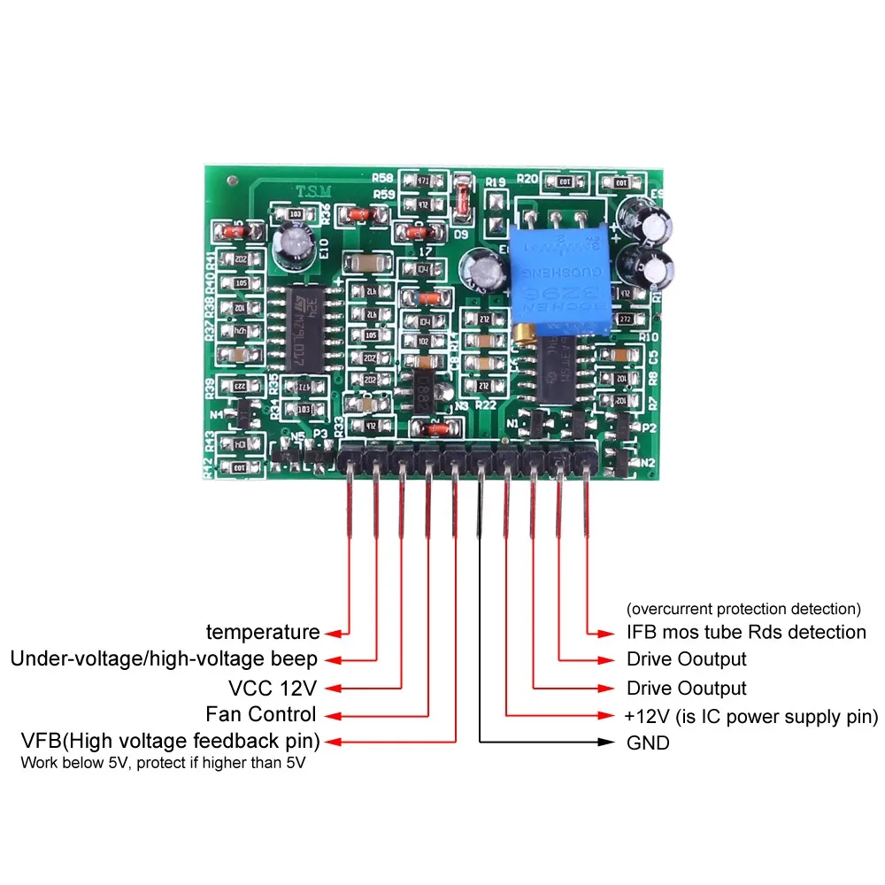 Pure Sine Wave Inverter Modified Sine Wave Inverter KA7500C /TL494 Inverter Driver Board Module PCB Board KA7500 10 Pins