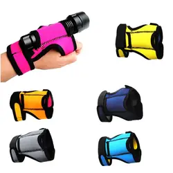 Professional Scuba Diving Flashlight Holder - Hand Free Light Torch Mount Glove for Underwater Diver - Various Colors