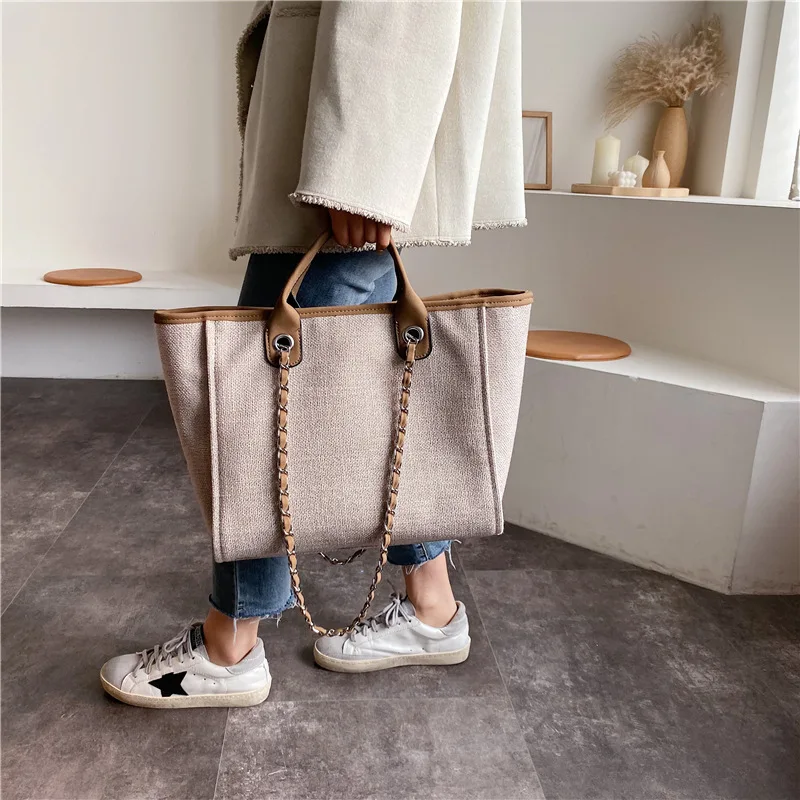 Large Capacity Women Canvas Handbags High Quality Ladies Shoulder Bag Fashion Designer Female Casual Tote Bag Big Messenger Bags